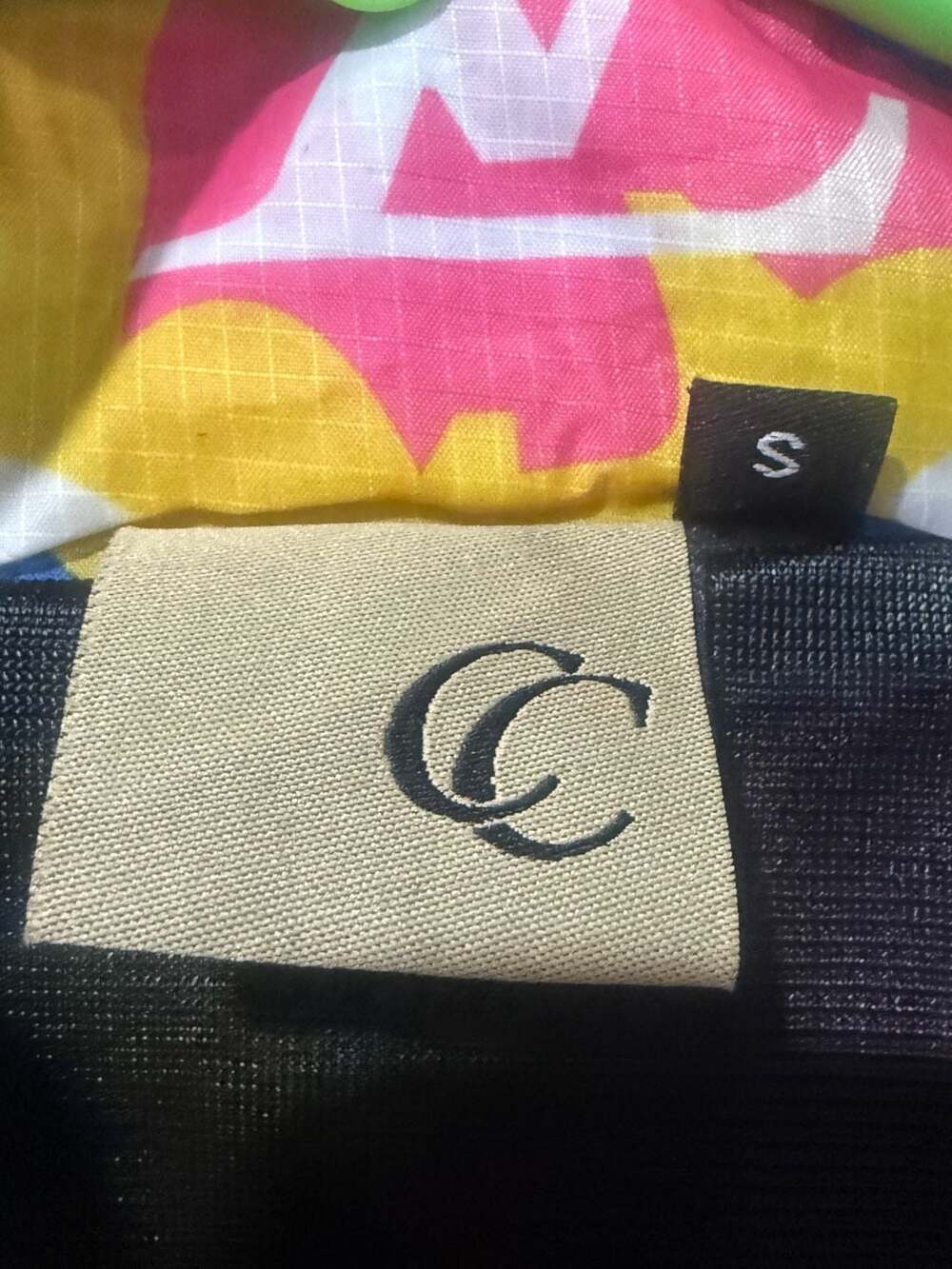 CC Monogram Watercolor Hooded Windbreaker Jacket Size S- Streetwear - Picture 5 of 7